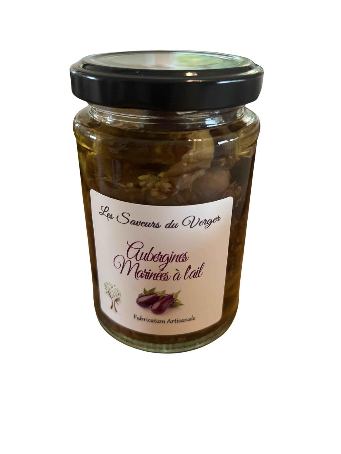 Gemarineerde aubergine met knoflook