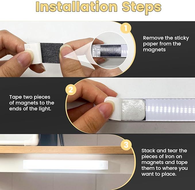 6 Pack Motion Sensor Cabinet Lights