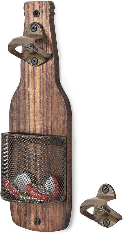Wall mounted beer opener
