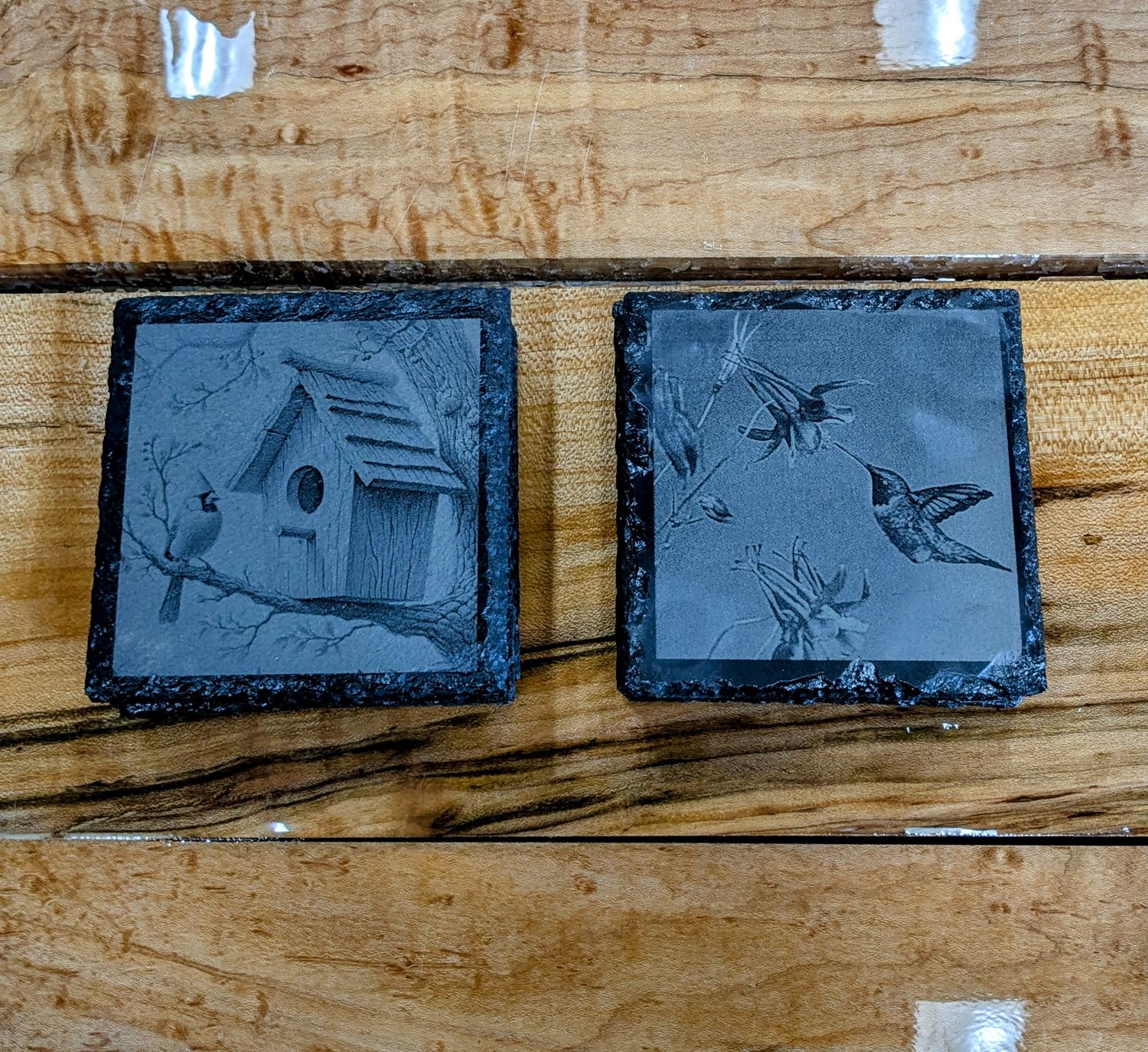 Slate Coaster Set