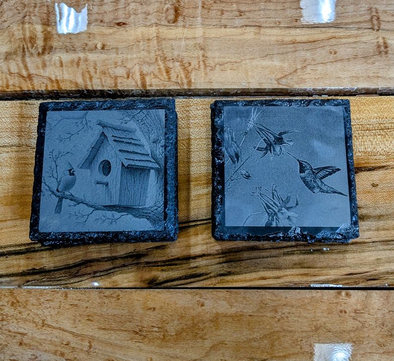 Slate Coaster Set