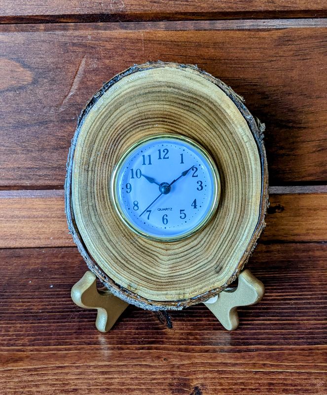 Slab Wood Clock