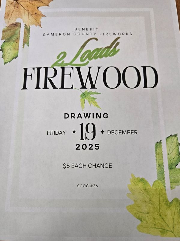 Fireworks Fundraiser wood