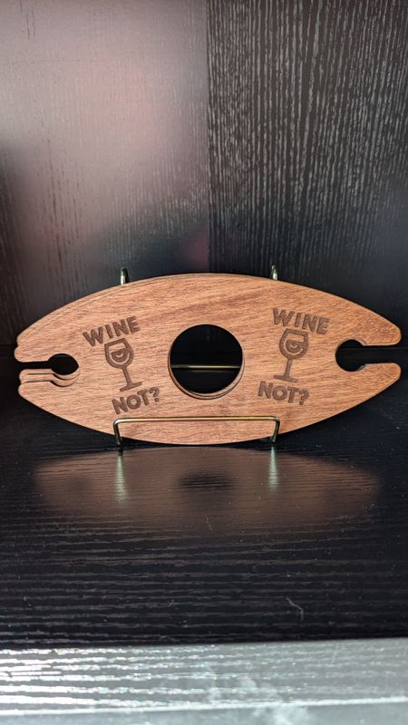 wine and glasses holder