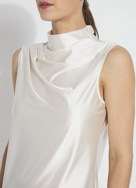 Champagne Satin Jersey Tank
