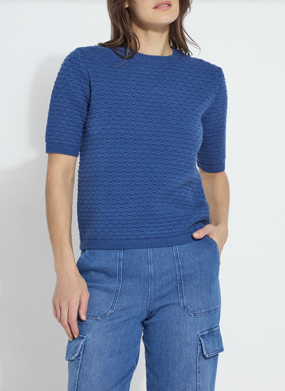 French Blue Valencia Sweater