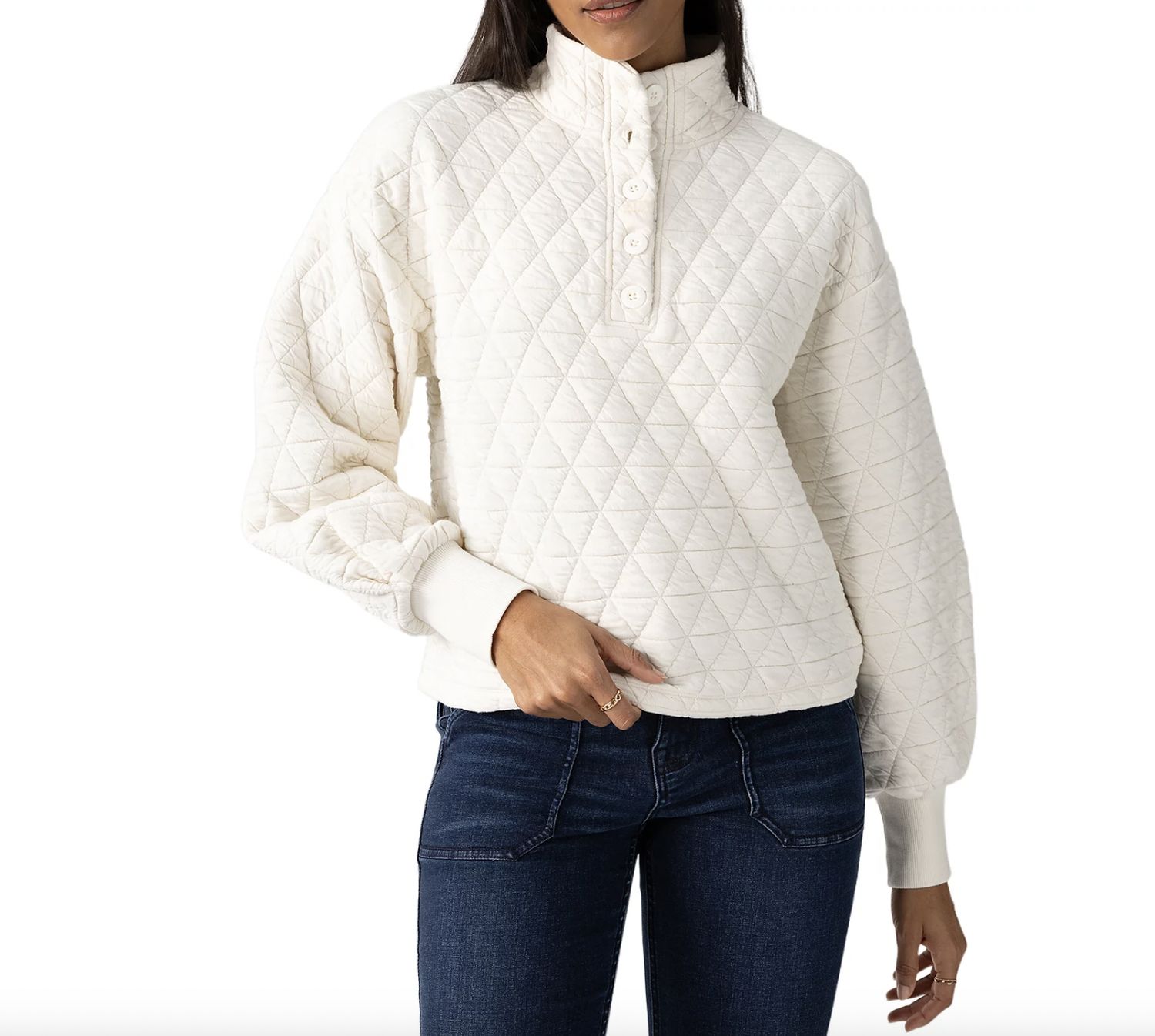 Chalk Quilted Popover