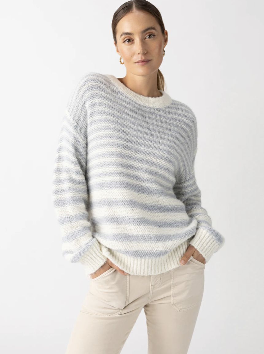 Pearl Blue Fuzzy Tunic