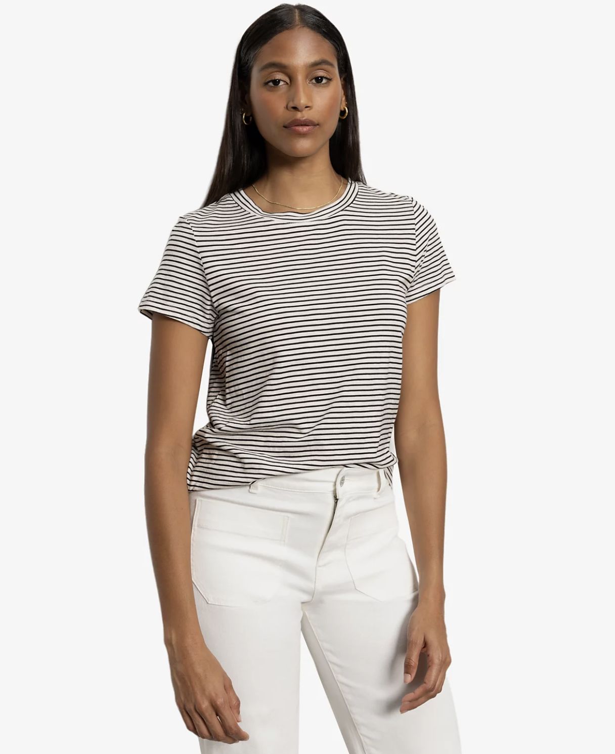 Pumice Stone Stripe Perfect Tee