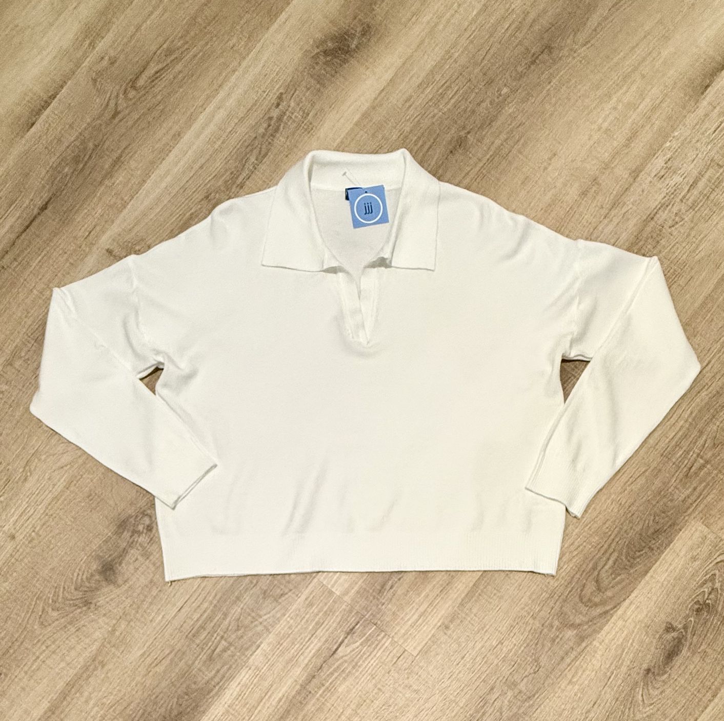 White Boxy Pullover
