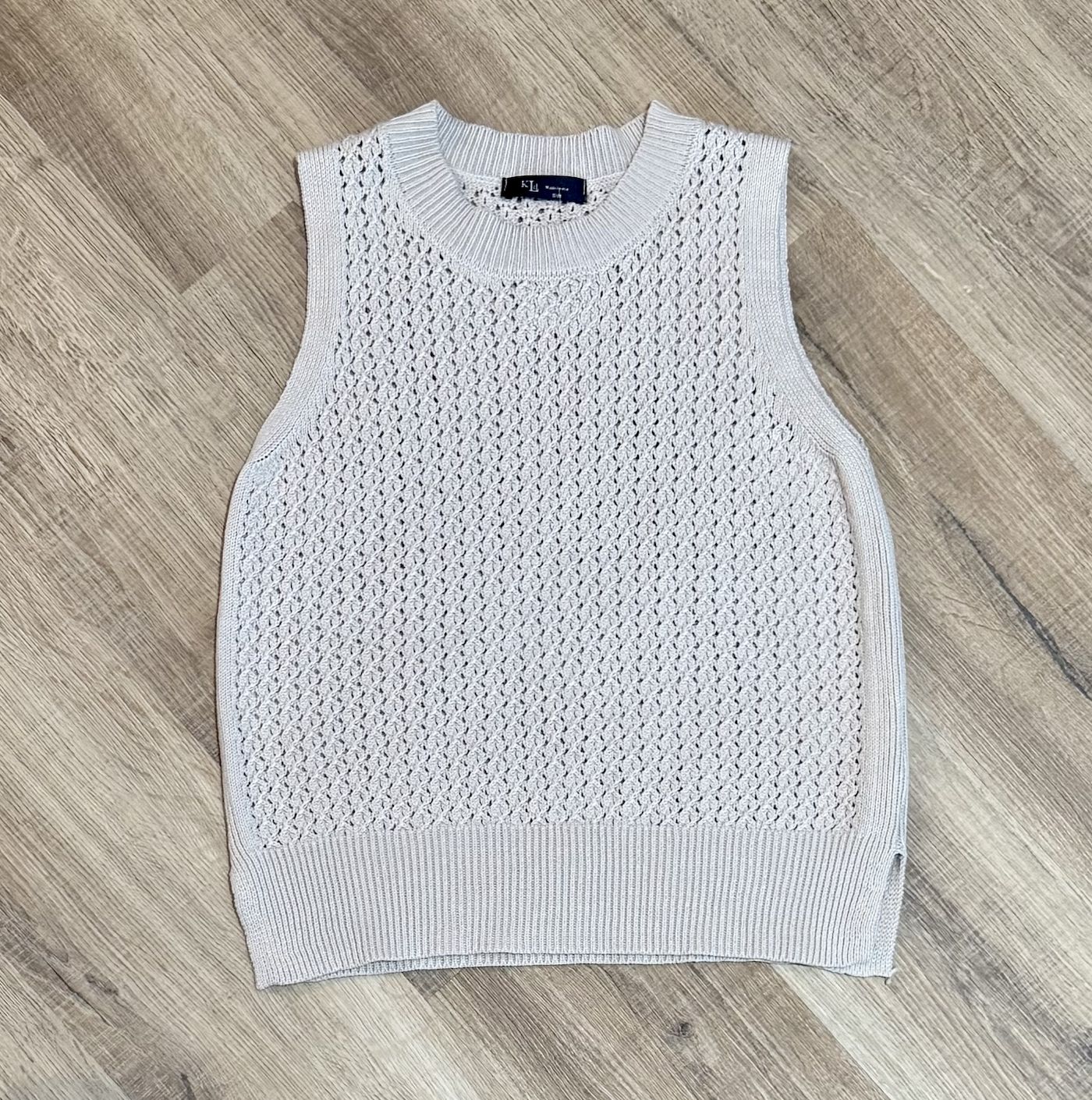 Sand Sleeveless Sweater