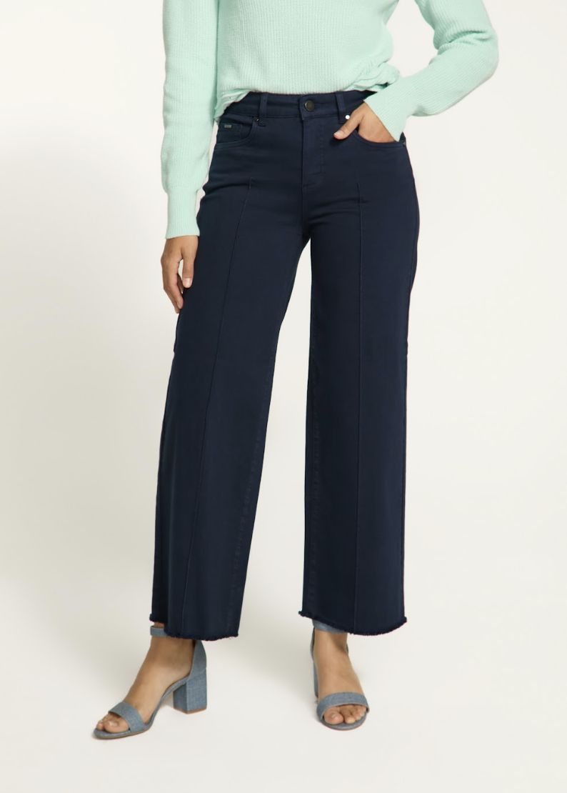 Navy Suzanne Wide Crop