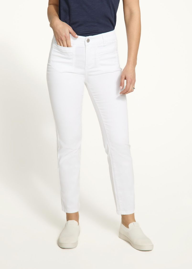 White Olivia Boot Crop