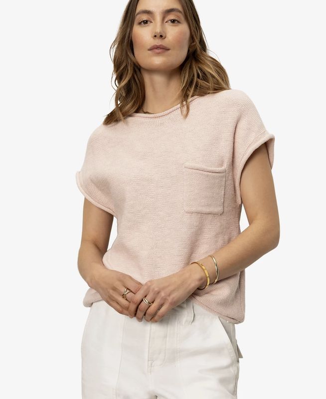 Pink Easy Sweater Tee