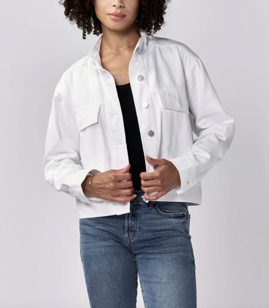White Celo Denim Jacket