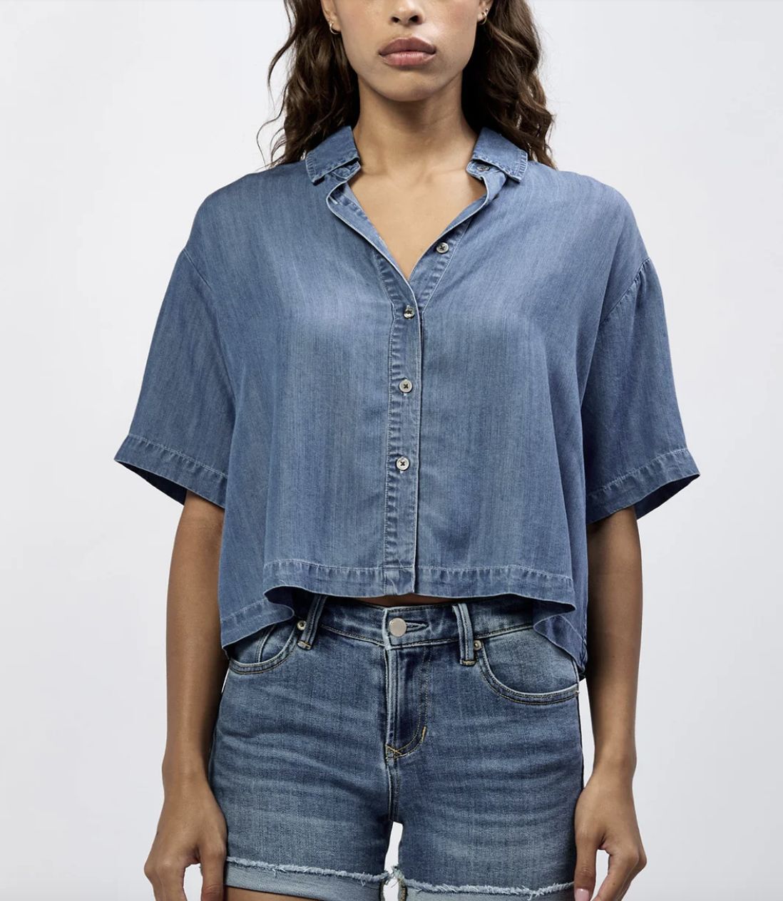 Ansel Denim Button-Down