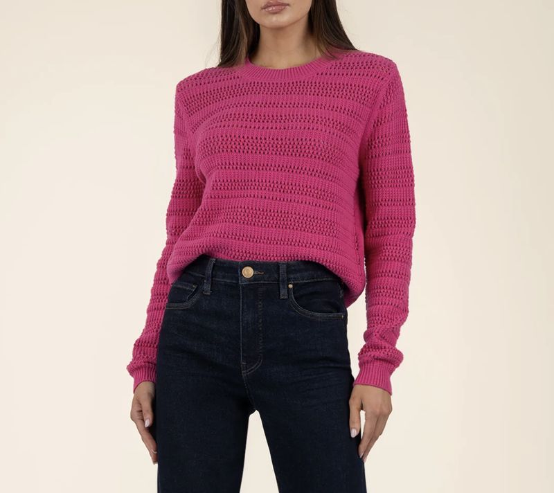 Fuchsia Portia Knit Sweater
