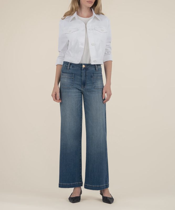 White Rumi Trucker Jacket