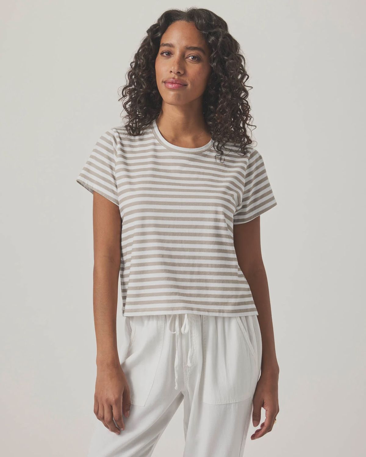 Louisa SS Stripe Top