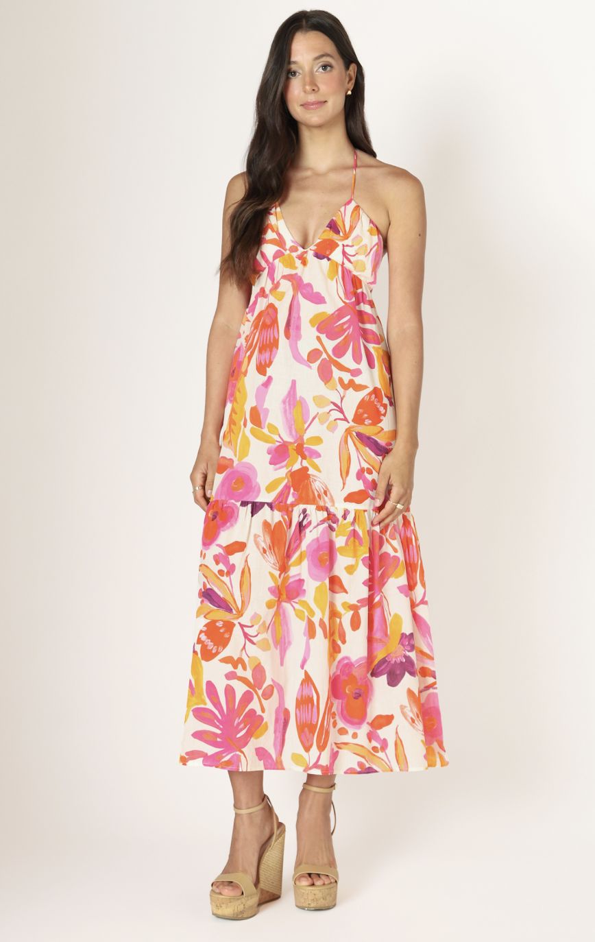 Floral Tiered Maxi Dress