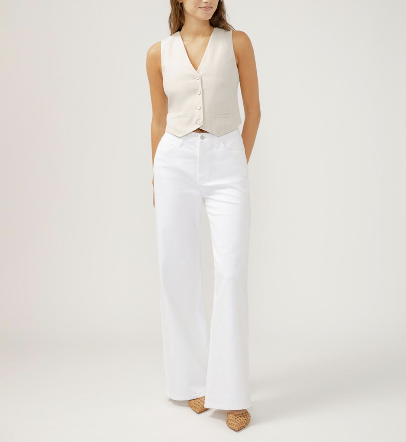 White HR Wide-Leg