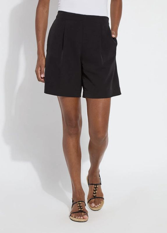 Blk Dia Pleated Short