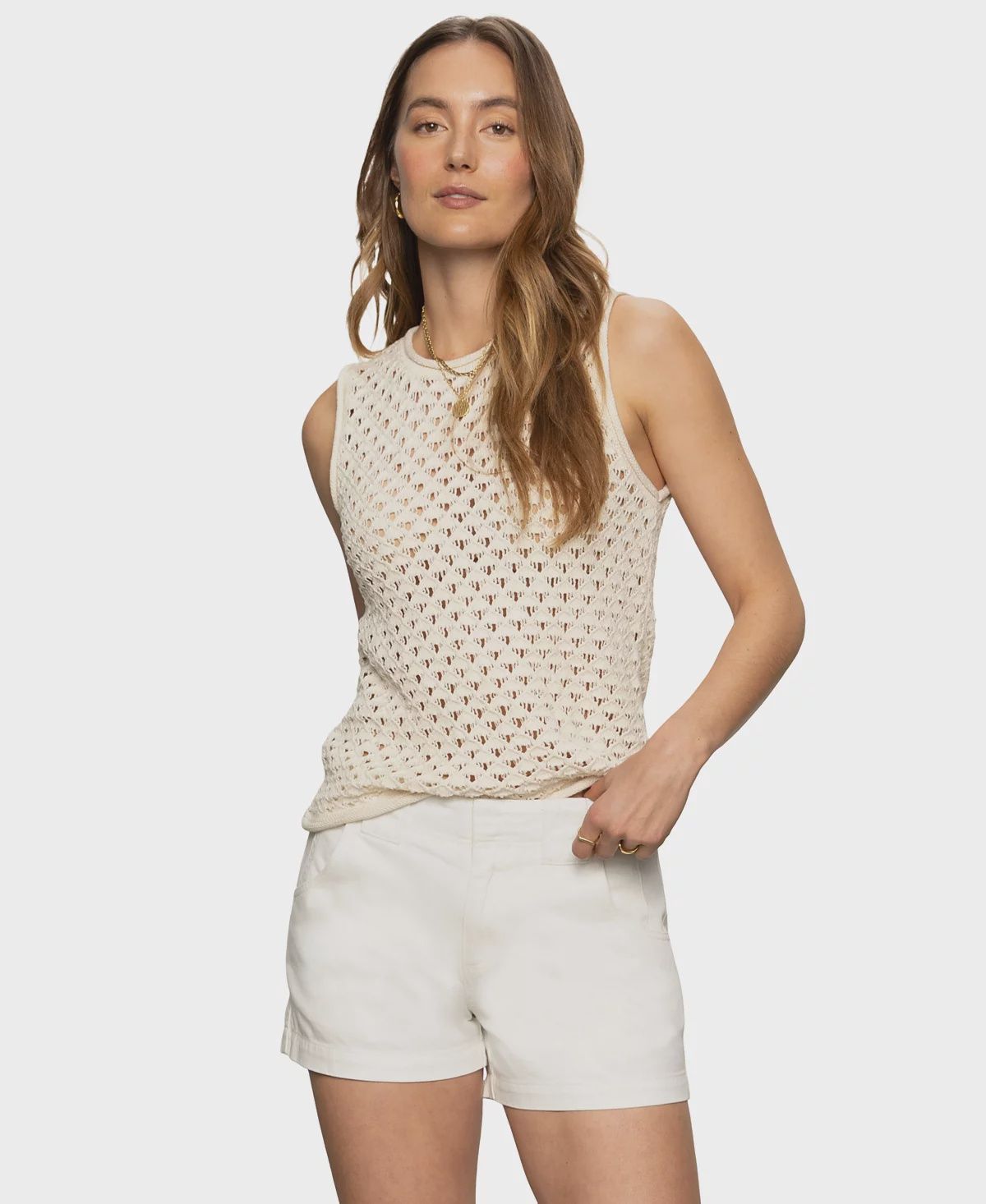 Natural Crochet Tank