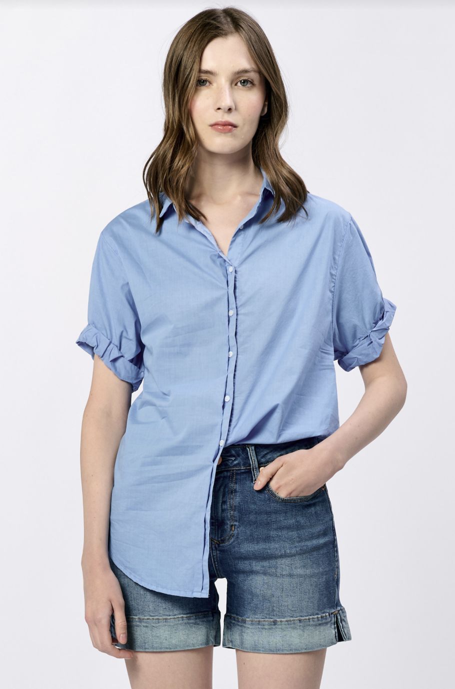 Blue Benning Poplin Shirt