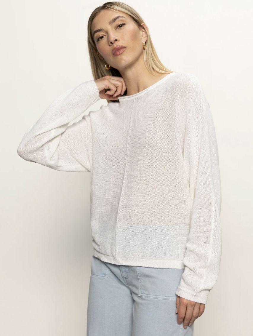 Ivory Easy Knitwear Top