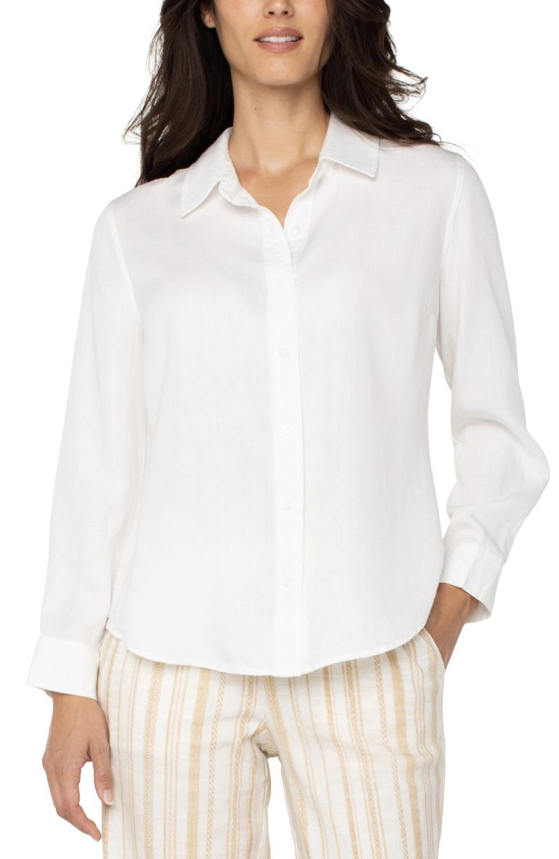 White LS Woven Shirt