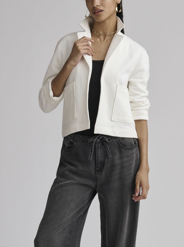 White Matilda Terry Blazer