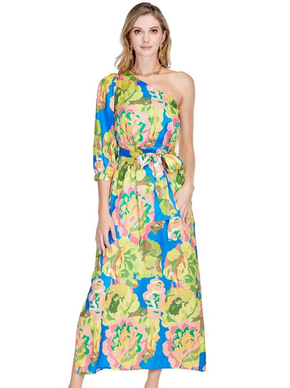 Blooms One-Shoulder Maxi