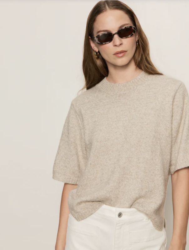 Beige Perfect Sweater Tee