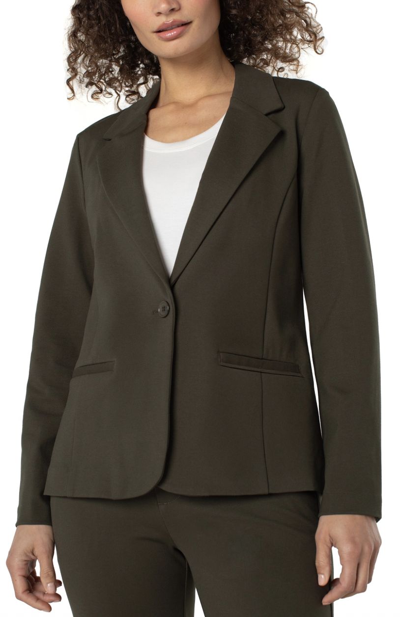 Olive Fitted Blazer
