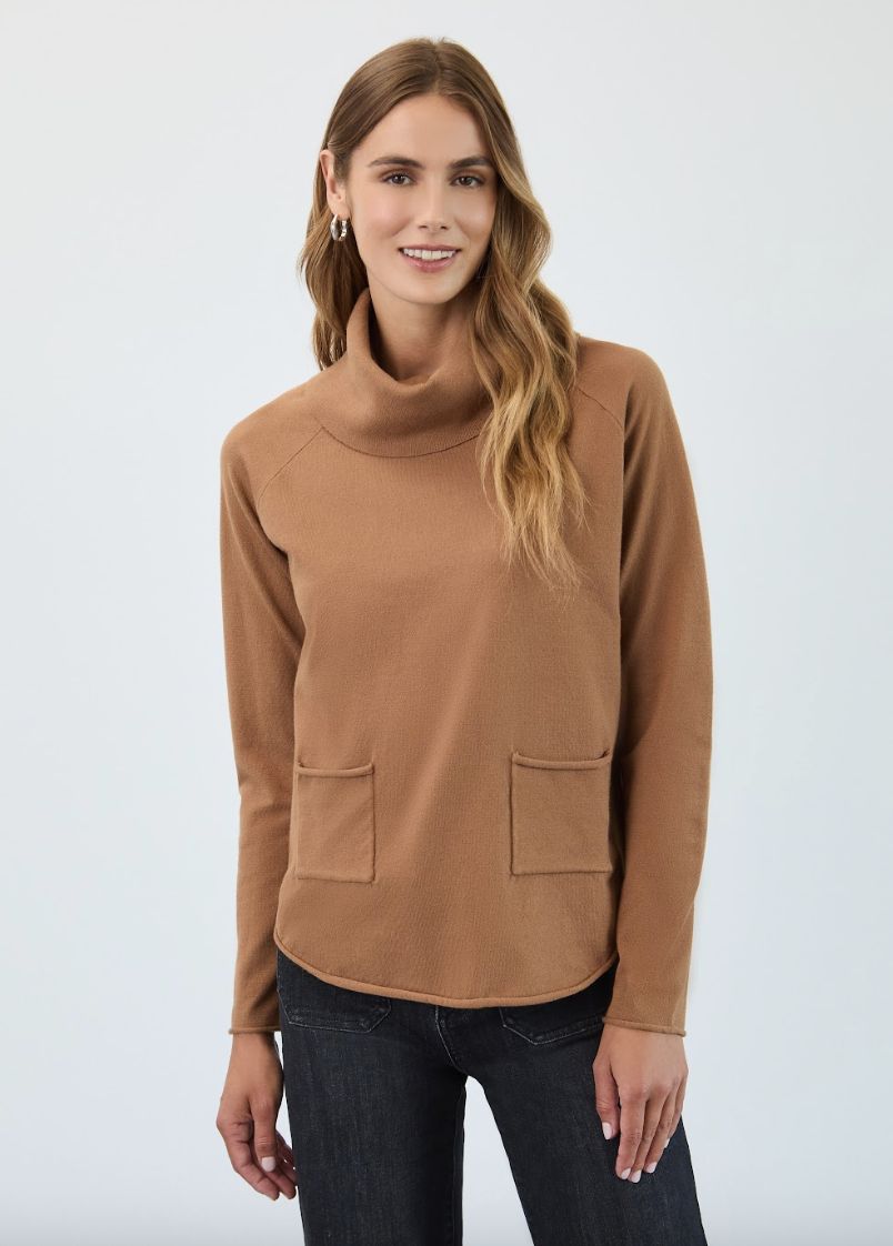 Bronze Cowl Neck Sweater