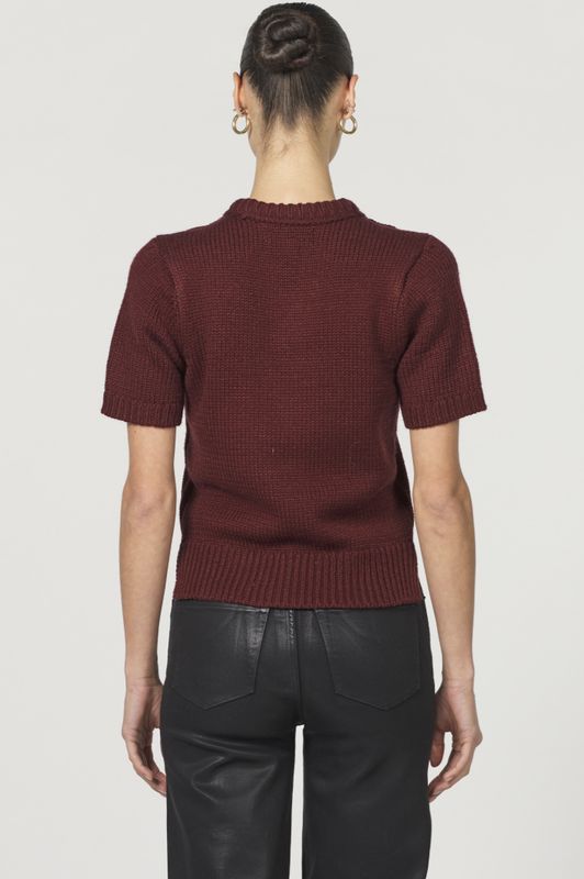 Burgundy SS Sabine Sweater