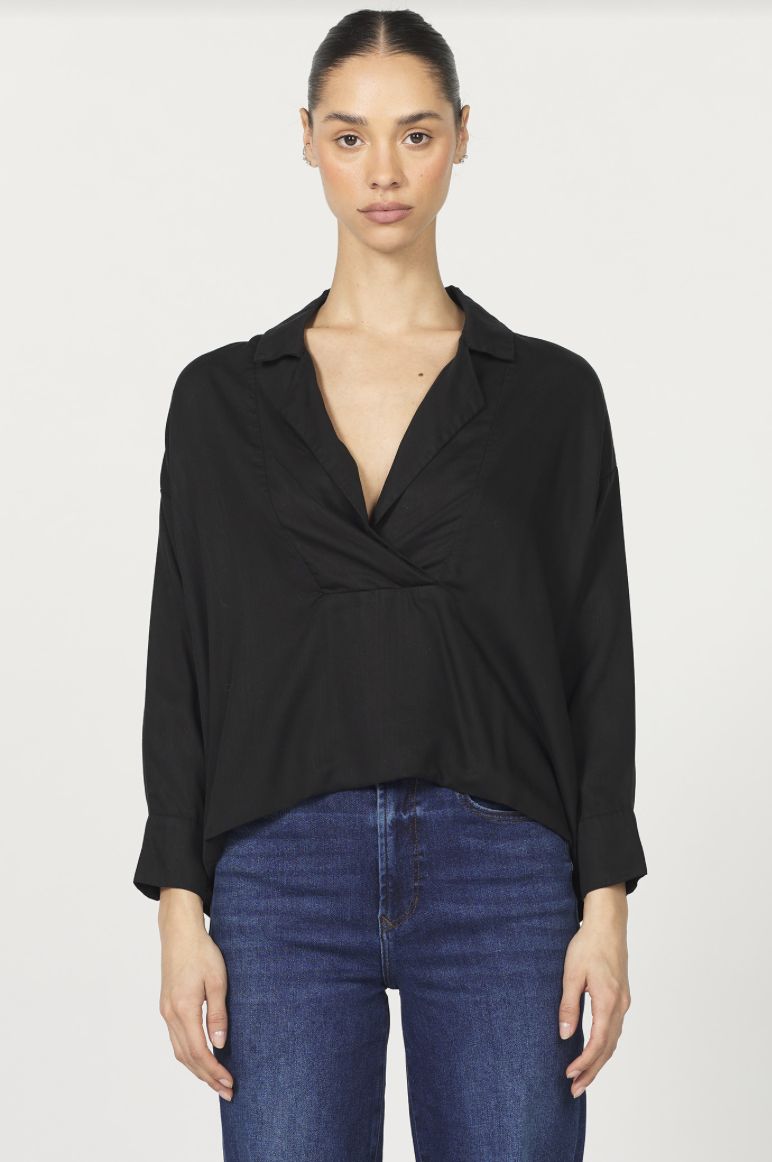Blk Adelle LS Top
