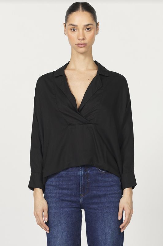 Blk Adelle LS Top