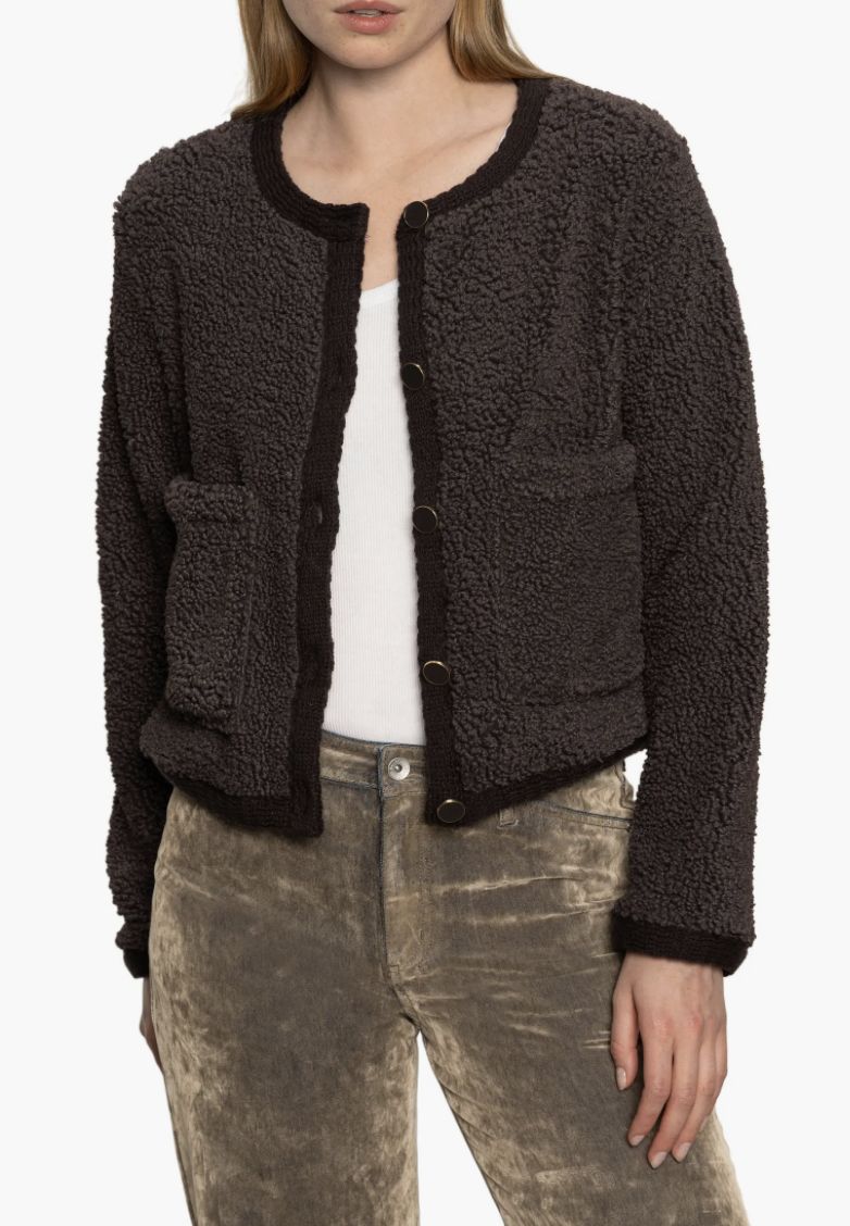 Coco Shearling Cardigan