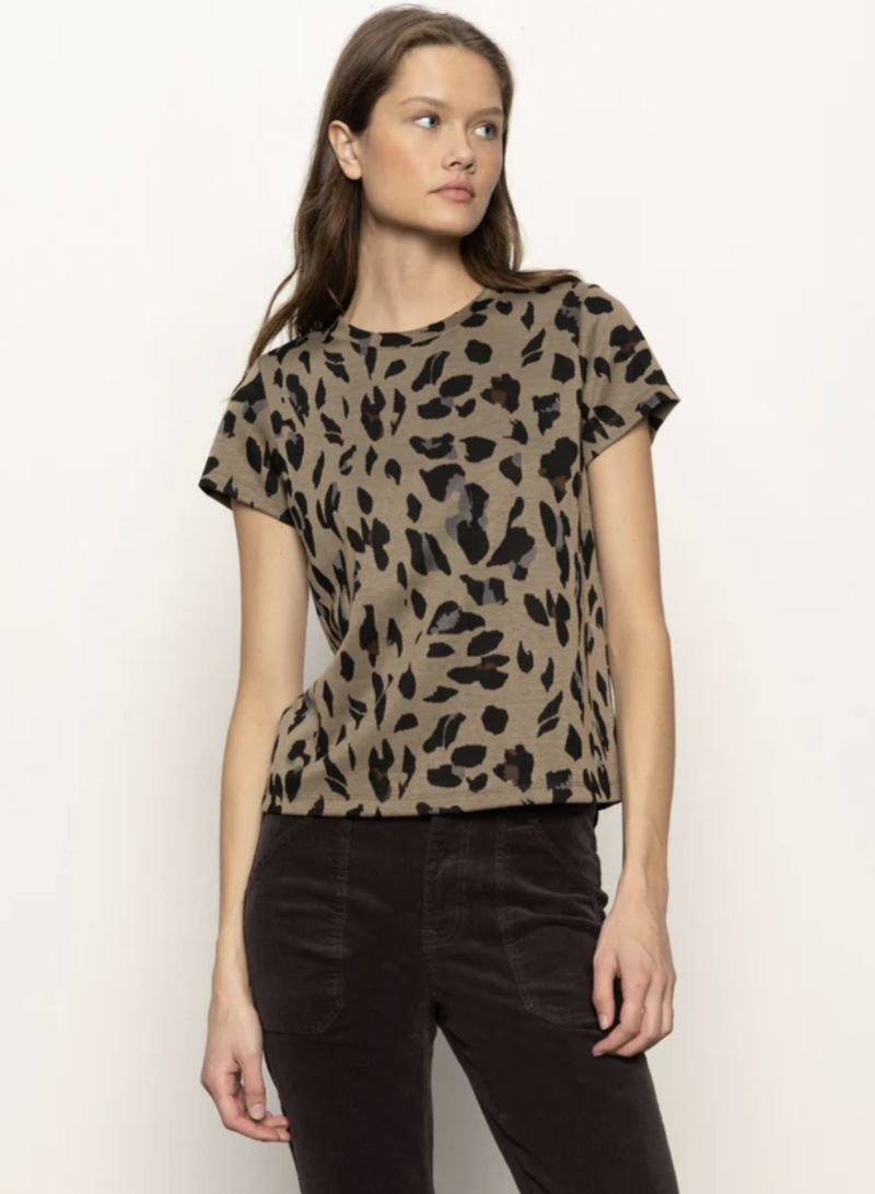 Leopard Double Knit Tee