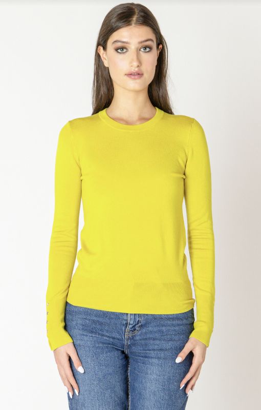 Limelight Button-Cuff Sweater