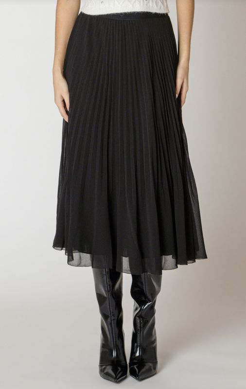 Black Pleated Skirt