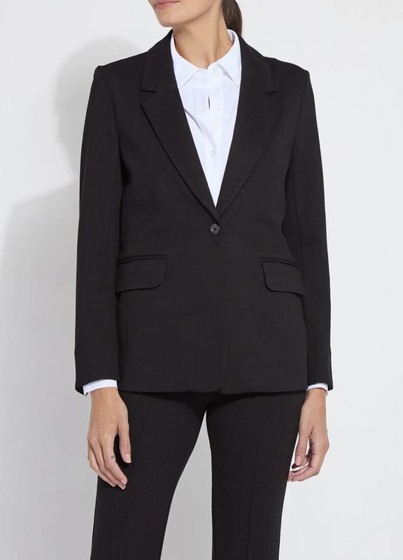 Black Essential Ponte Blazer