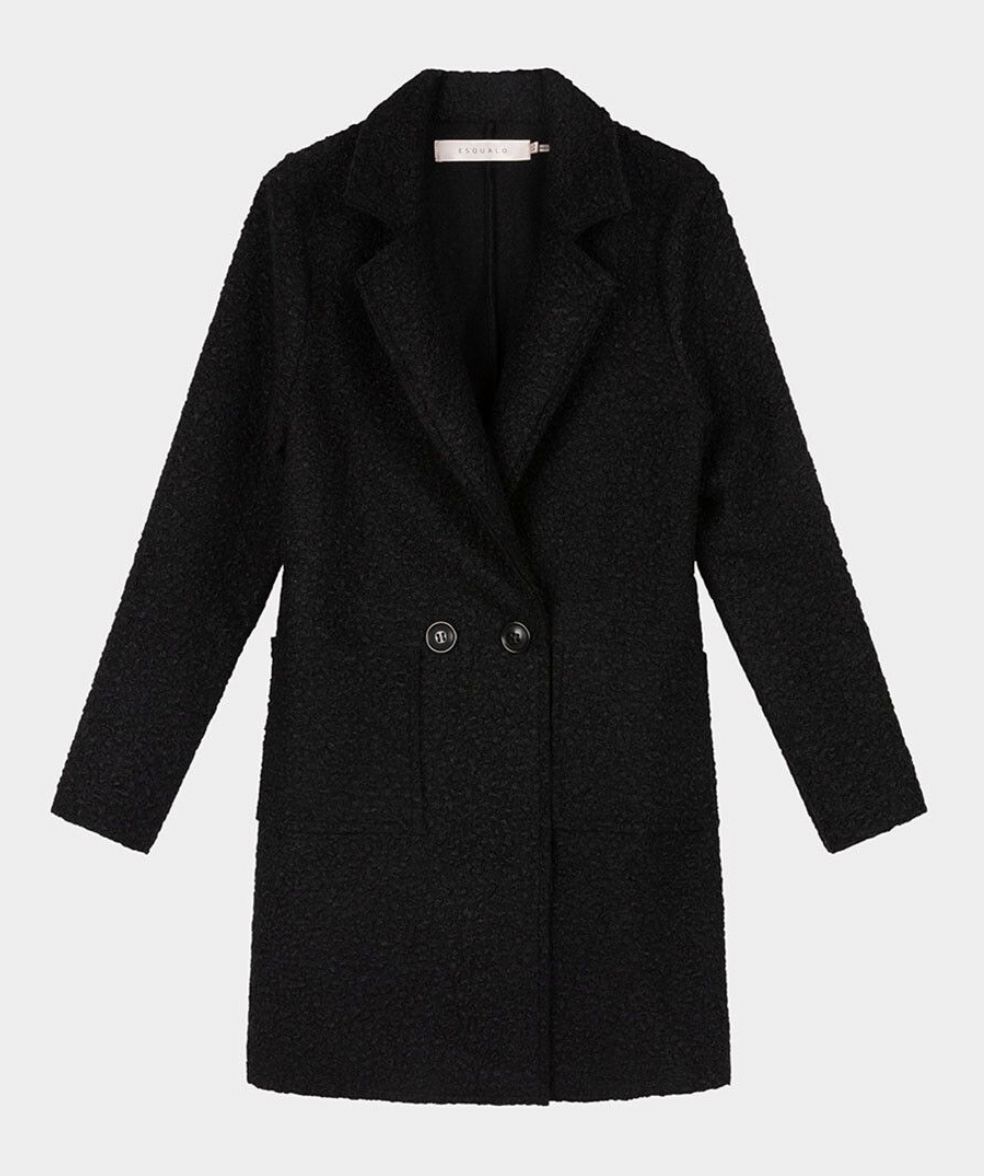 Blk Boucle Coat
