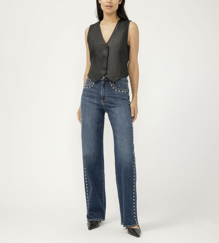 Studded Trouser Denim