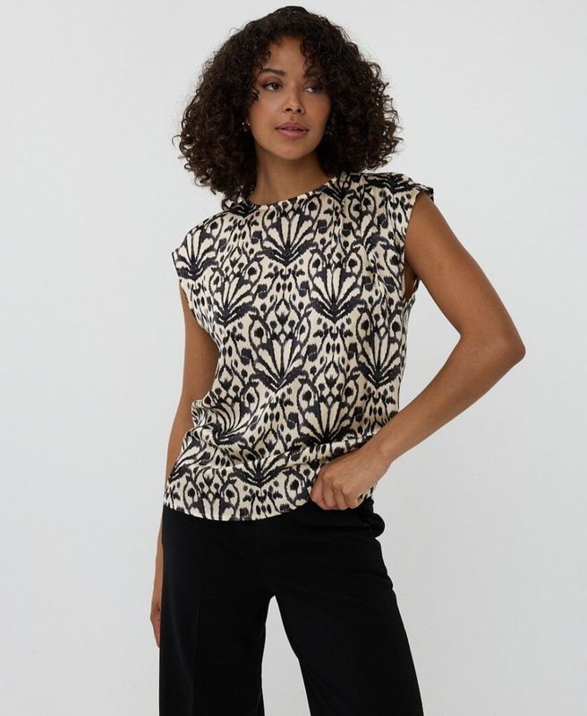 Print Sleeveless Top