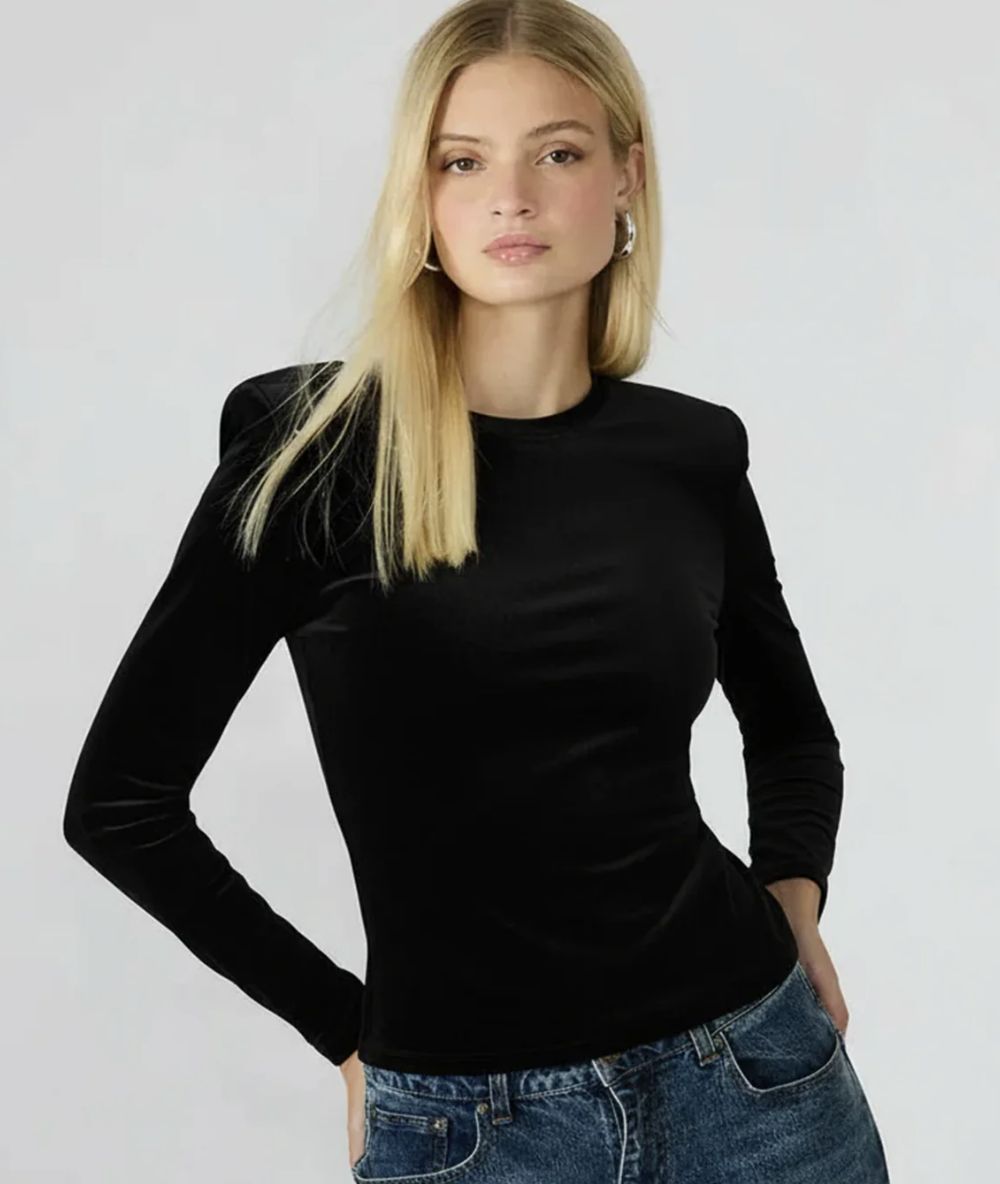 Black Velvet Madelyn Top