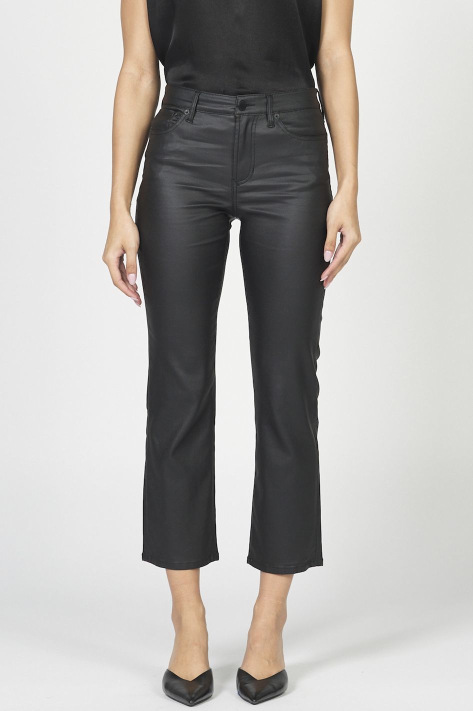 Black Anika Crop Pant