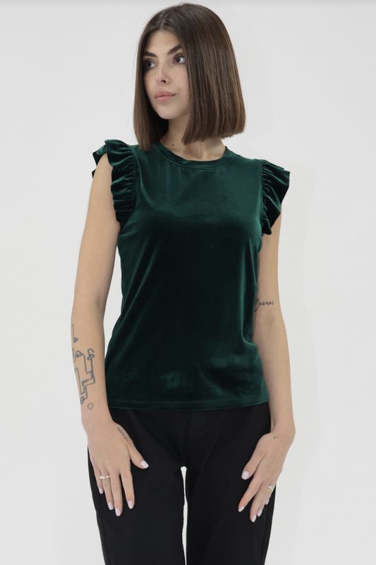 Rainforest Velvet Top