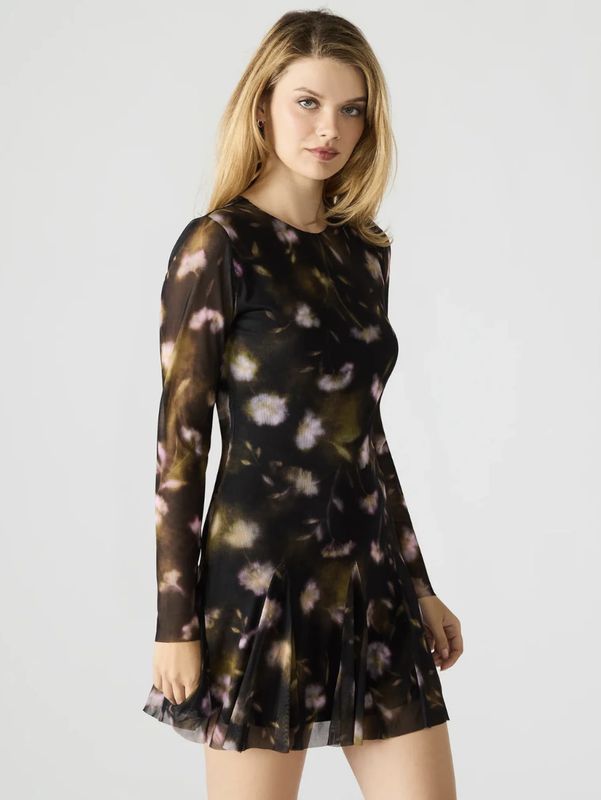 Black Ditsy Bliss Dress